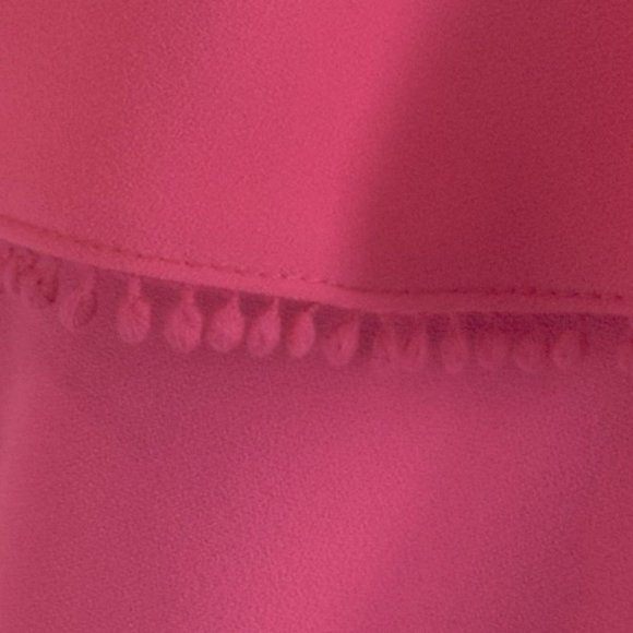 Trina Turk Layered V-Neck Fringe Blouse - Picture 3 of 9